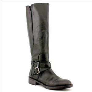 Enzo Angiolini tall black leather riding boots 8.5